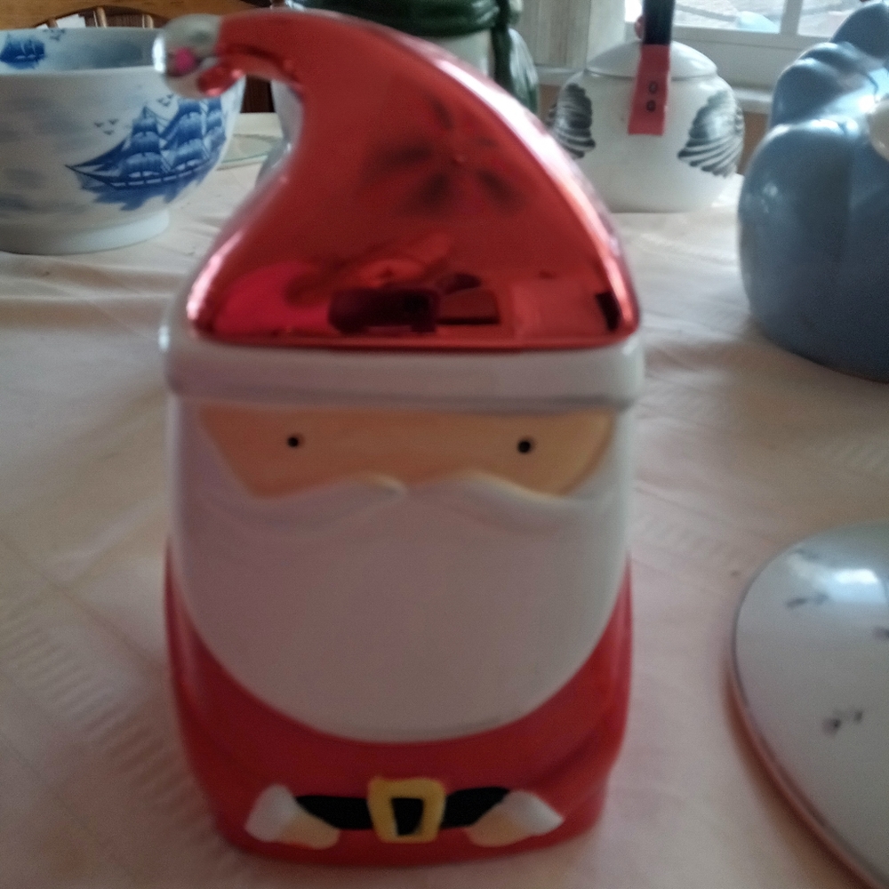 Santa Claus cookie jar small